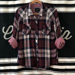 RAILS Flannel Plaid Button Up Shirt Long Sleeve